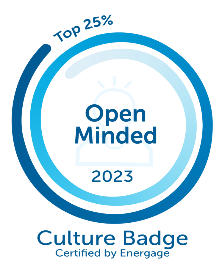 Culture Badge earned for being in the top 25% of open mindedness.