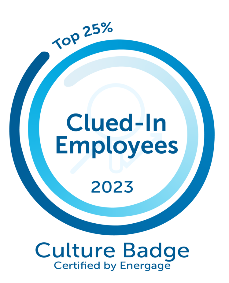 Culture Badge earned for being in the top 25% of having clued-in employees.